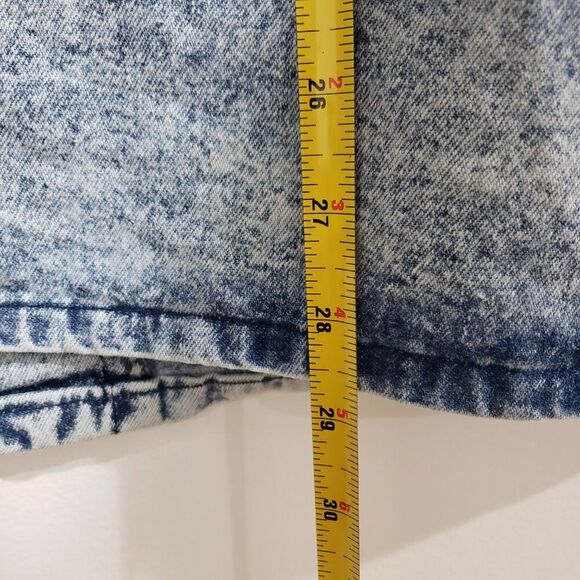Vintage Denim Skirt Sz 18W 80s Kayo Acid Wash Pockets Maxi Midi 100% Cotton - Picture 14 of 14